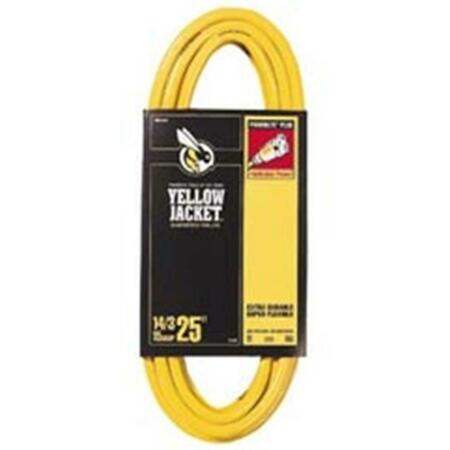 WOODS WIRE 25 ft. Yellow 14-3 Sjtw-A Yellow Jacket Power Cord 860-2886